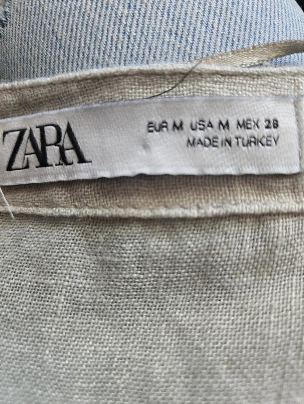 ZARA💫100% LINEN Button-Front Tunic - Picture 5 of 6